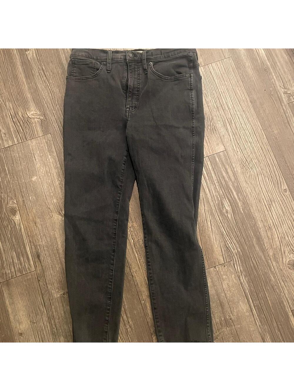 Madewell Black High-Waisted Skinny Stovepipe Jeans Size 30